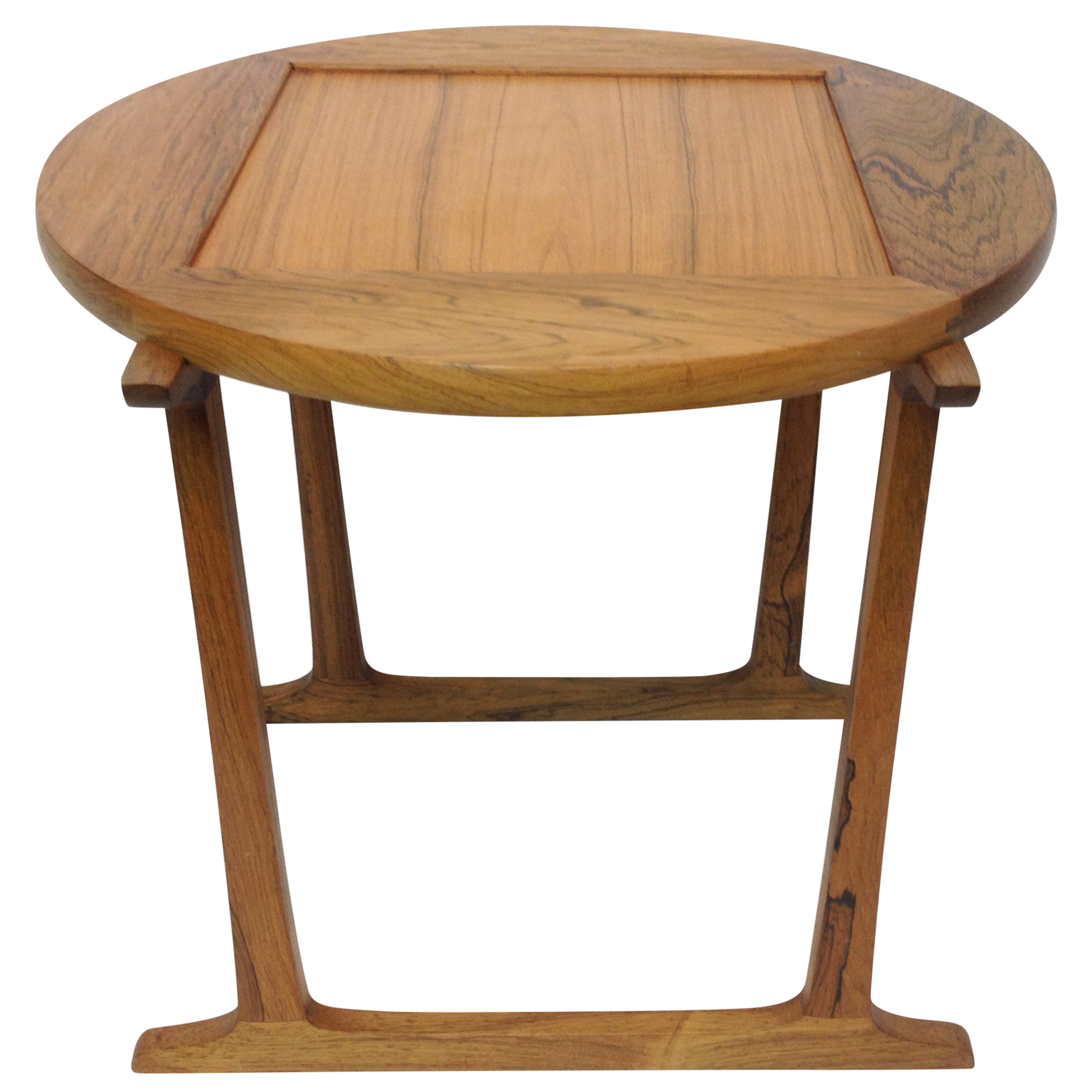 Jens Quistgaard Danish Modern Rosewood Tile Flip-Top End Table For Sale