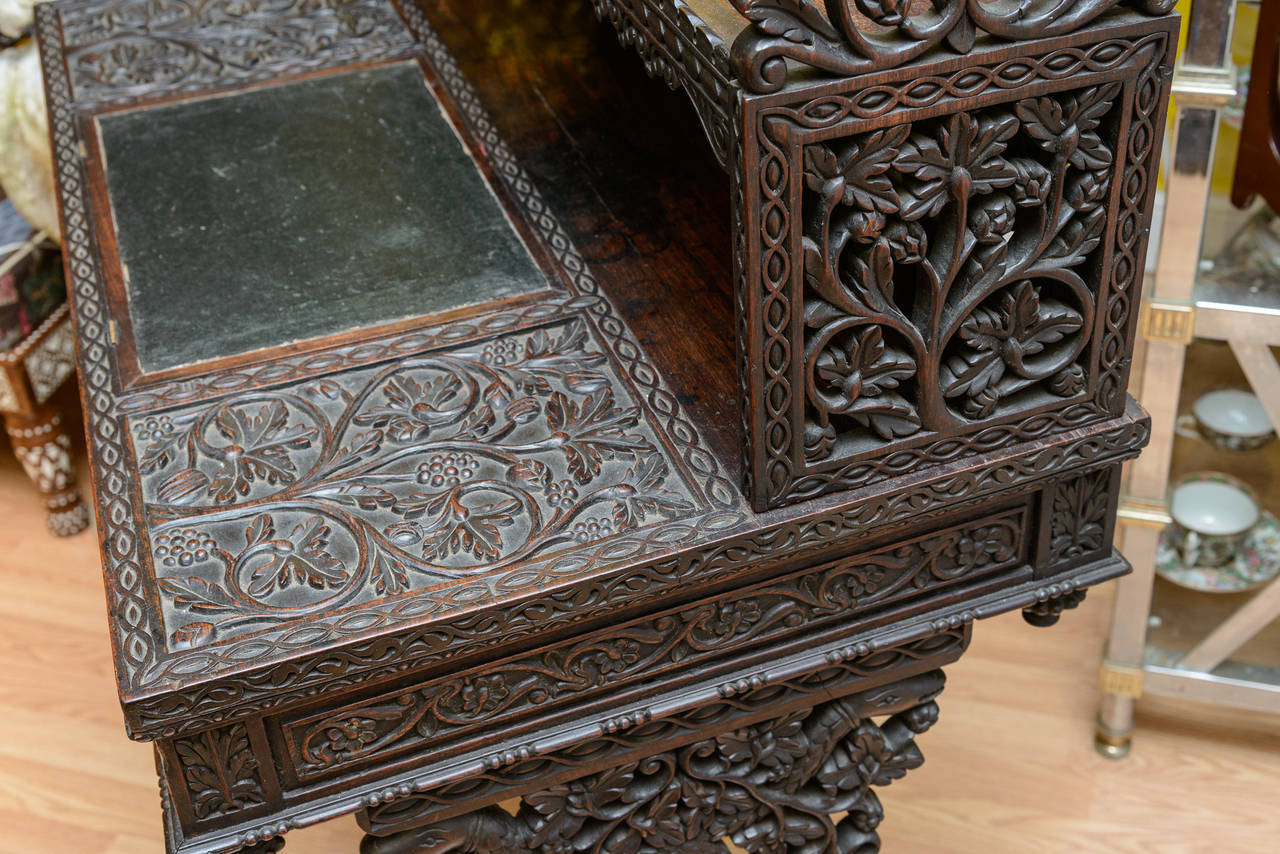 Anglo-Indian Desk In Good Condition In West Palm Beach, FL