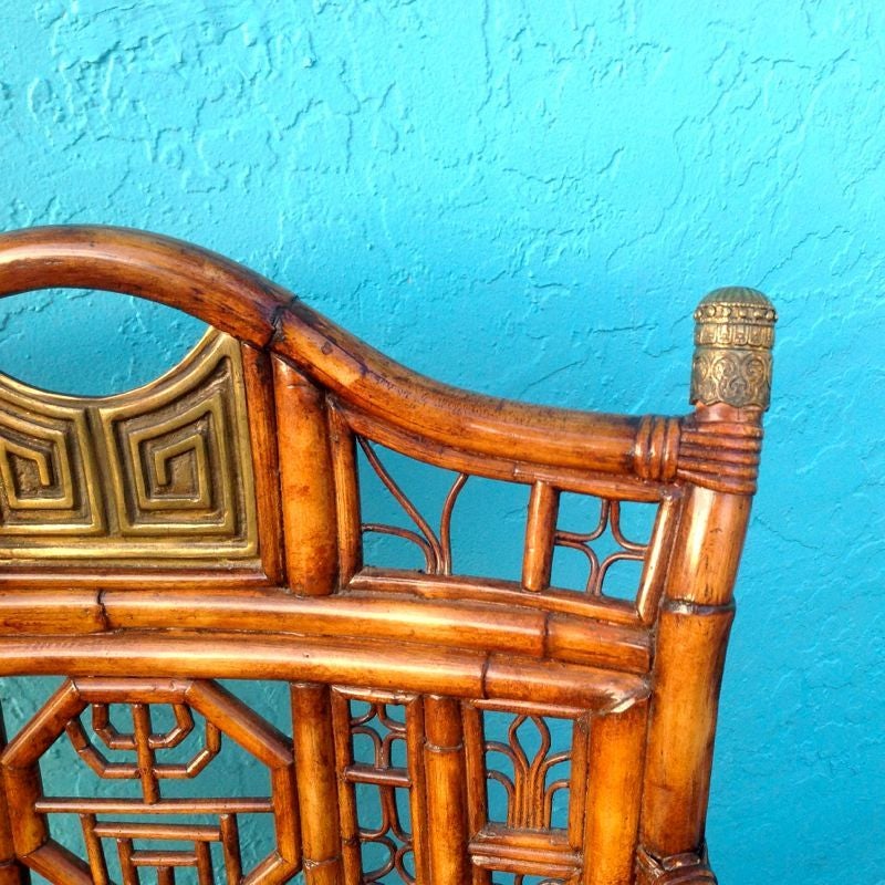 "Brighton" Bamboo Armchair or Desk Chair at 1stDibs brighton bamboo chair, bamboo desk chair