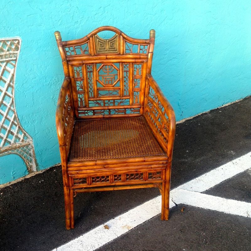 "Brighton" Bamboo Armchair or Desk Chair at 1stDibs brighton bamboo