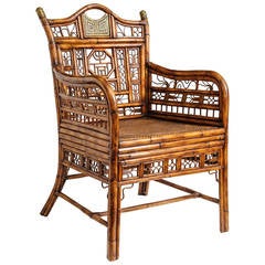 fauteuil ou chaise de bureau "Brighton" en bambou