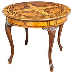 Outstanding Inlaid Italian Center Table 9