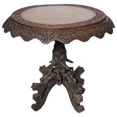 19th Century Anglo-Indian Center Table