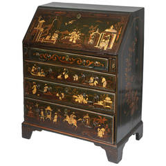18th Century English Chinoiserie Decorated Desk