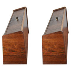 Pair of Danish Mid Century Floating Bedside Tables