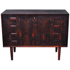 Vintage Danish Mid Century Rosewood Chest of Drawers
