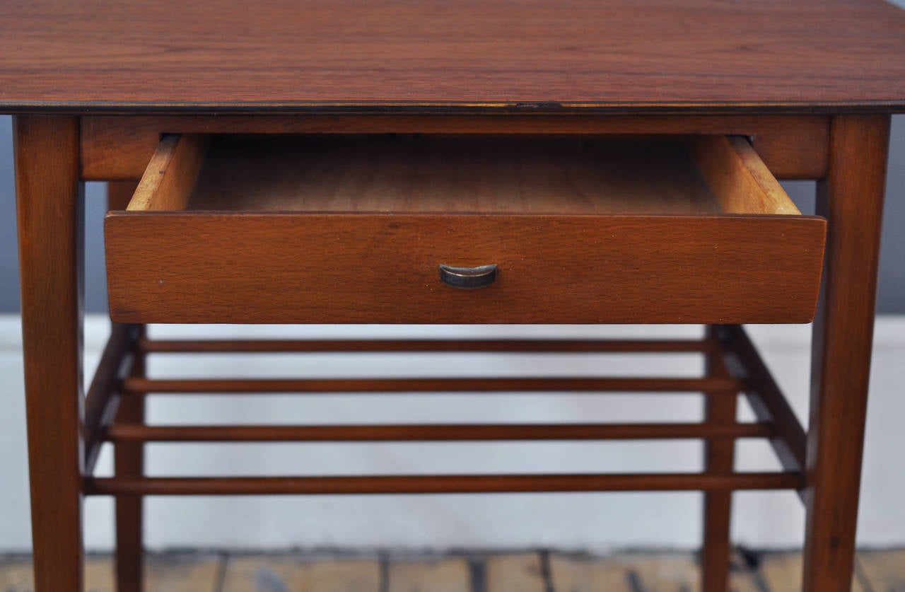 20th Century Elegant Danish Midcentury Teak Side Table