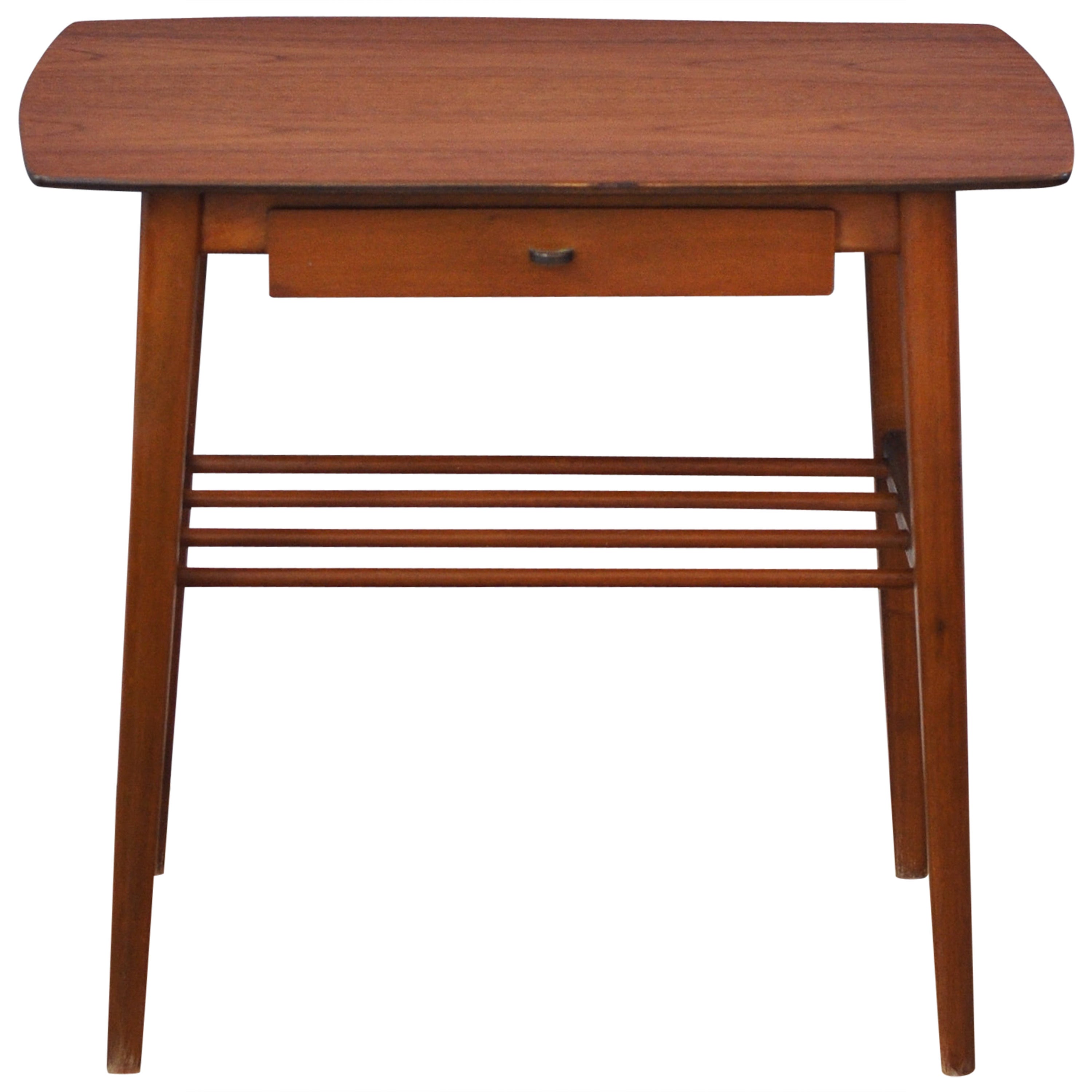 Elegant Danish Midcentury Teak Side Table