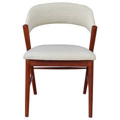 Elegant Danish Midcentury Side Chair in the Style of Frode Holm