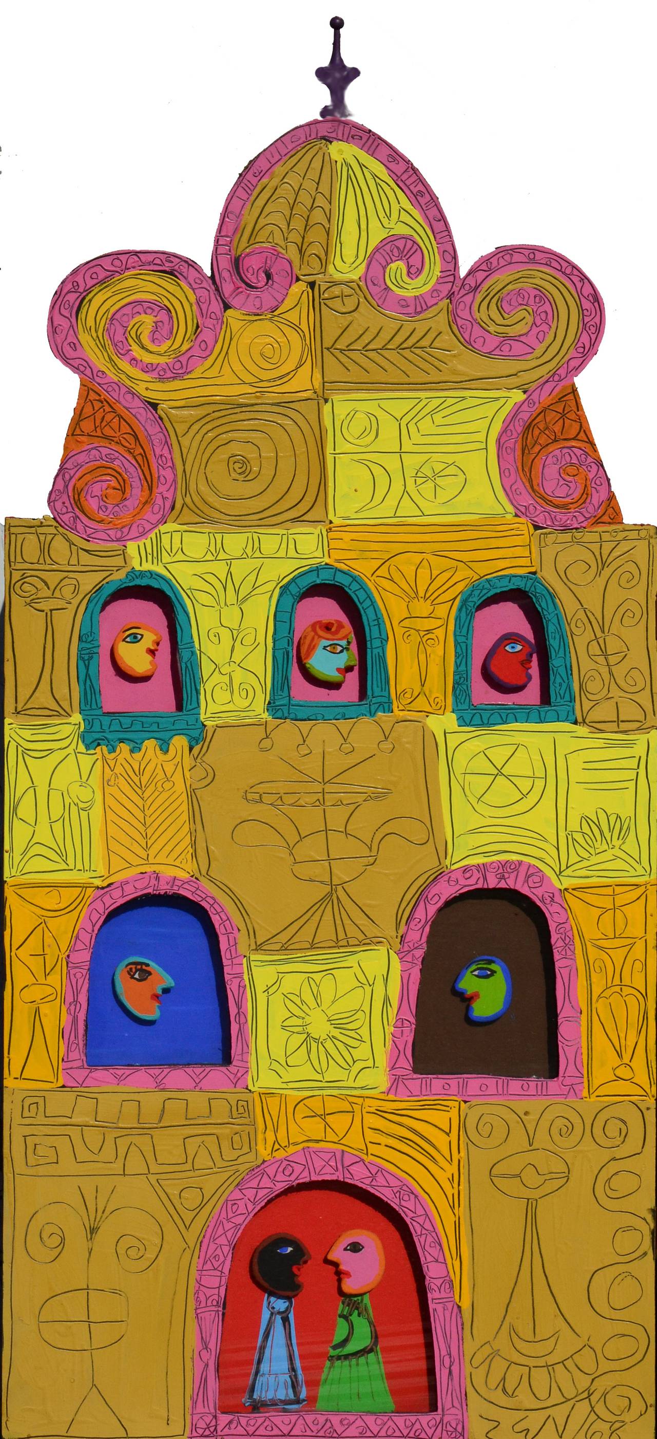 Fantastique Le Dragon Voiture Tryptic Headboard or Wall Mural