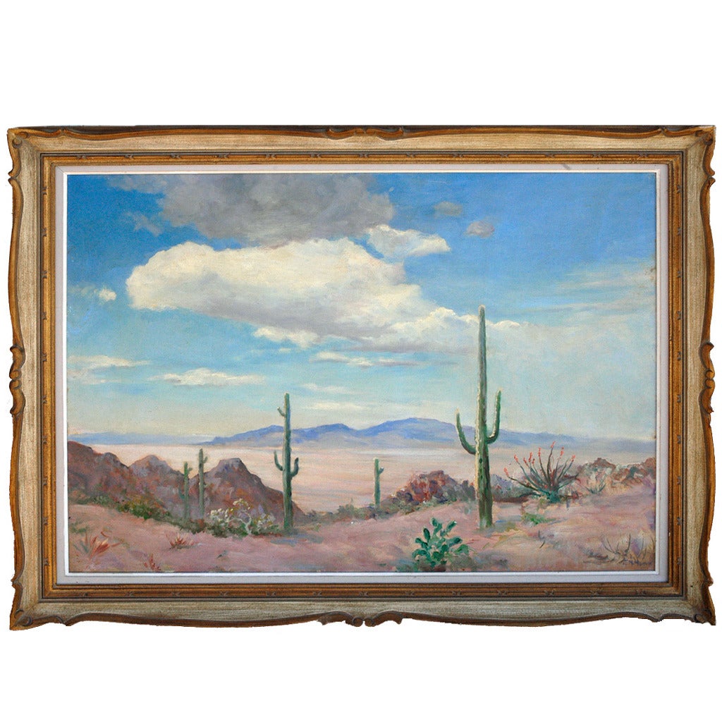Desert Saguaro Painting