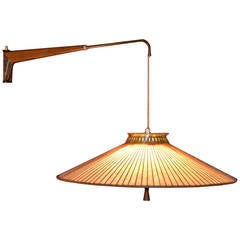 Rare Hanging Wall Lamp by Gerald Thurston for Lightolier
