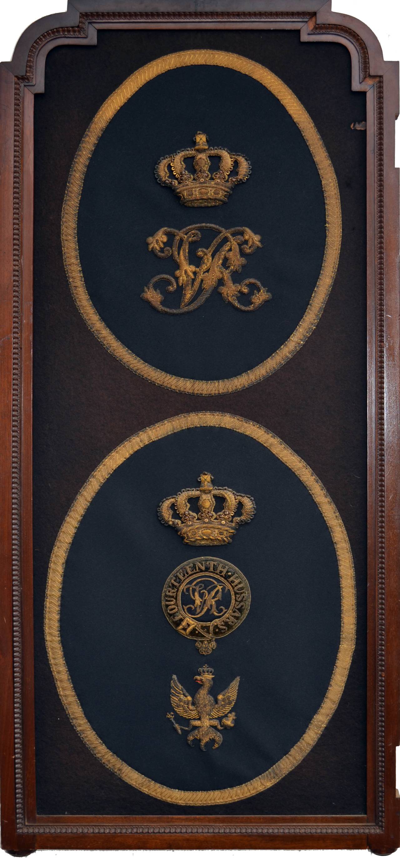 Great Britain (UK) Queen Victoria's 14th (King's) Hussars Crested Swinging Club Doors