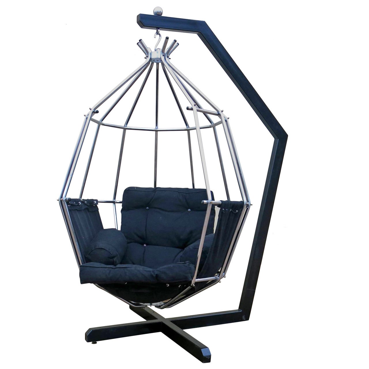 Ib Arberg Hanging Birdcage or Parrot Chair, circa 1970