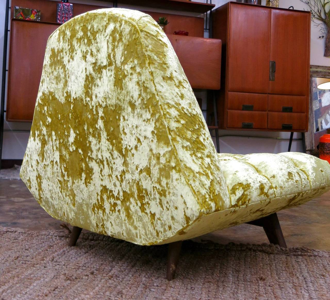 Adrian Pearsall Mid-Century Modern Lounge or Gondola Chair In Excellent Condition In Austin, TX