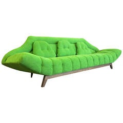 Adrian Pearsall Mid-Century Modern Tufted Gondola Sofa