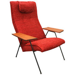 Wrought Iron Mid-Century Modern Lounge Chair by Robin Day, circa Early 1950s