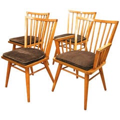 Dining Chair Set by Conant Ball, Four Pieces