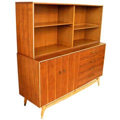 Retro Mid-Century Modern Teak China Cabinet by Rway, circa 1960