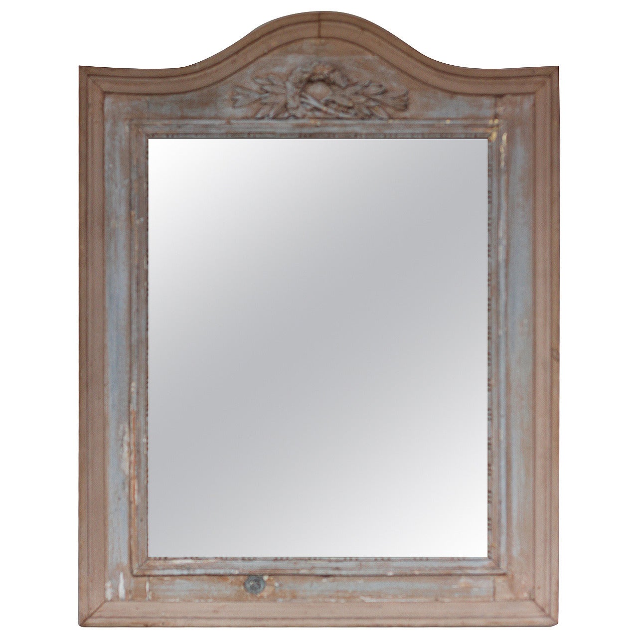 Louis XVI Carved Trumeau Mirror For Sale
