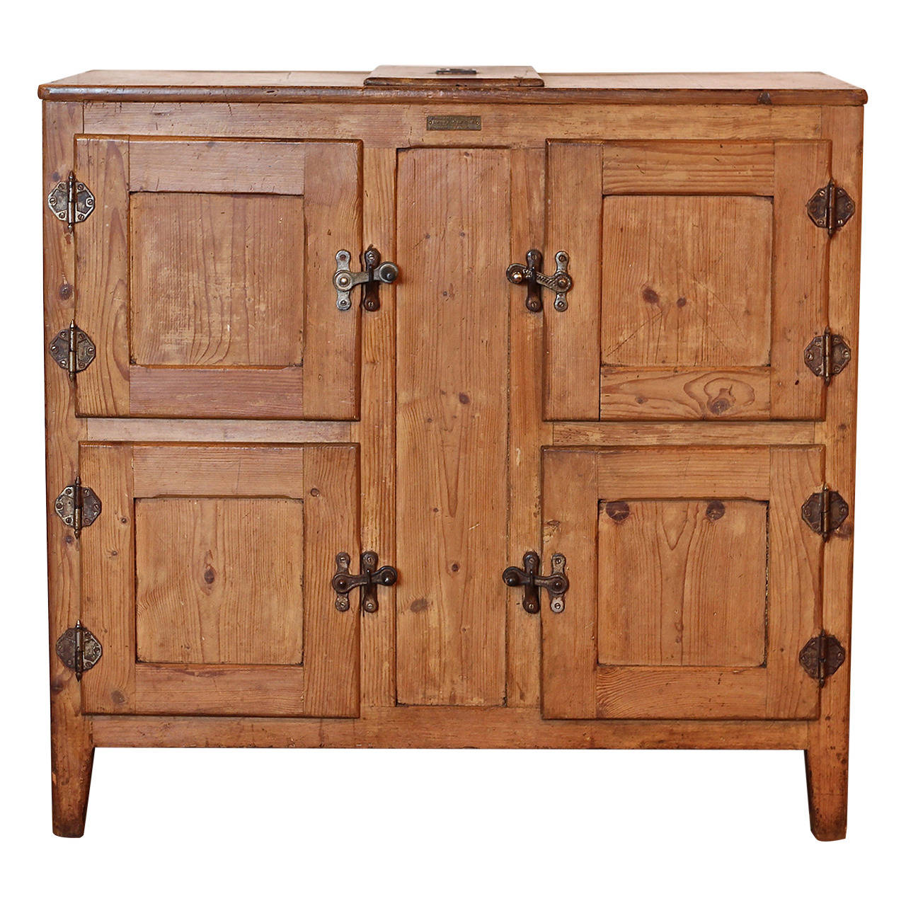 Pine Ice Box at 1stDibs