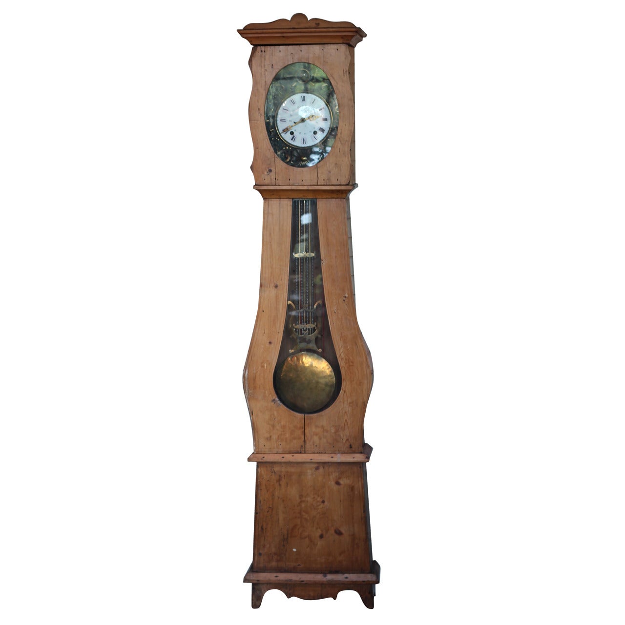 Pine Longcase Clock For Sale