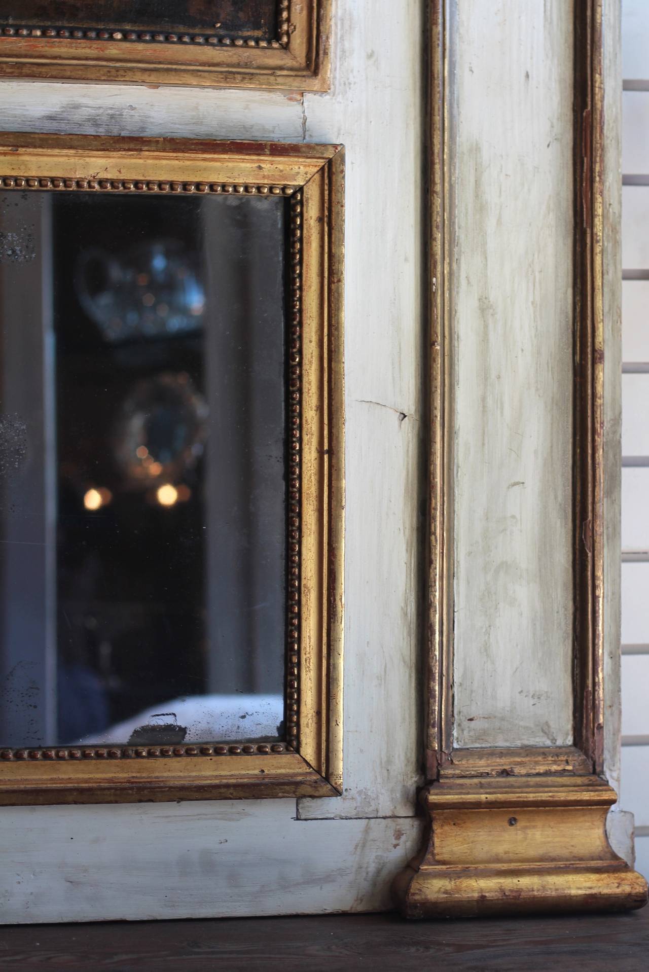 French Late 18th Century Trumeau Mirror