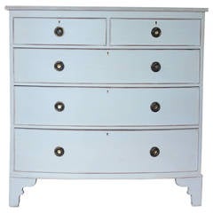 Painted Bowfront Georgian Chest