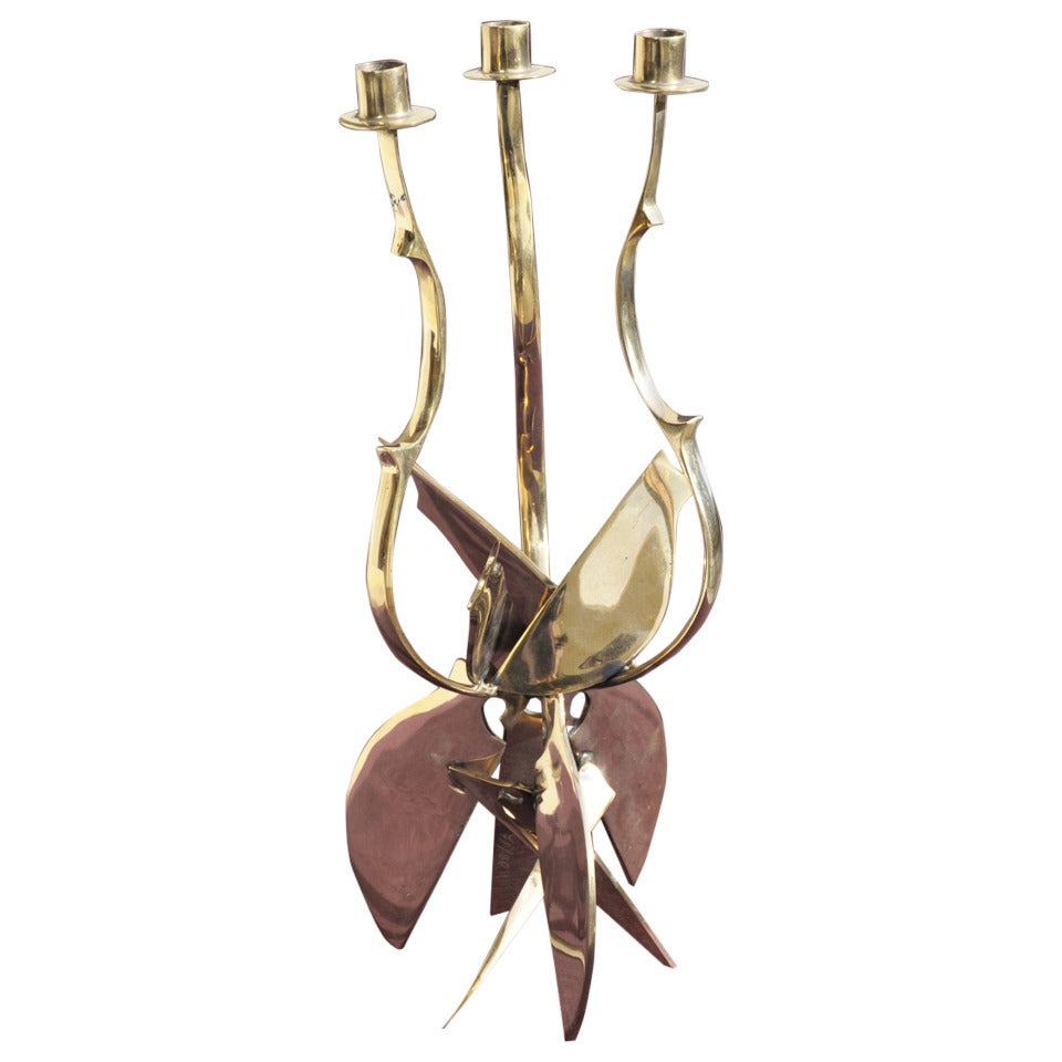 Magnifique sculpture en bronze « Lustre Violin Eclat » d'Arman