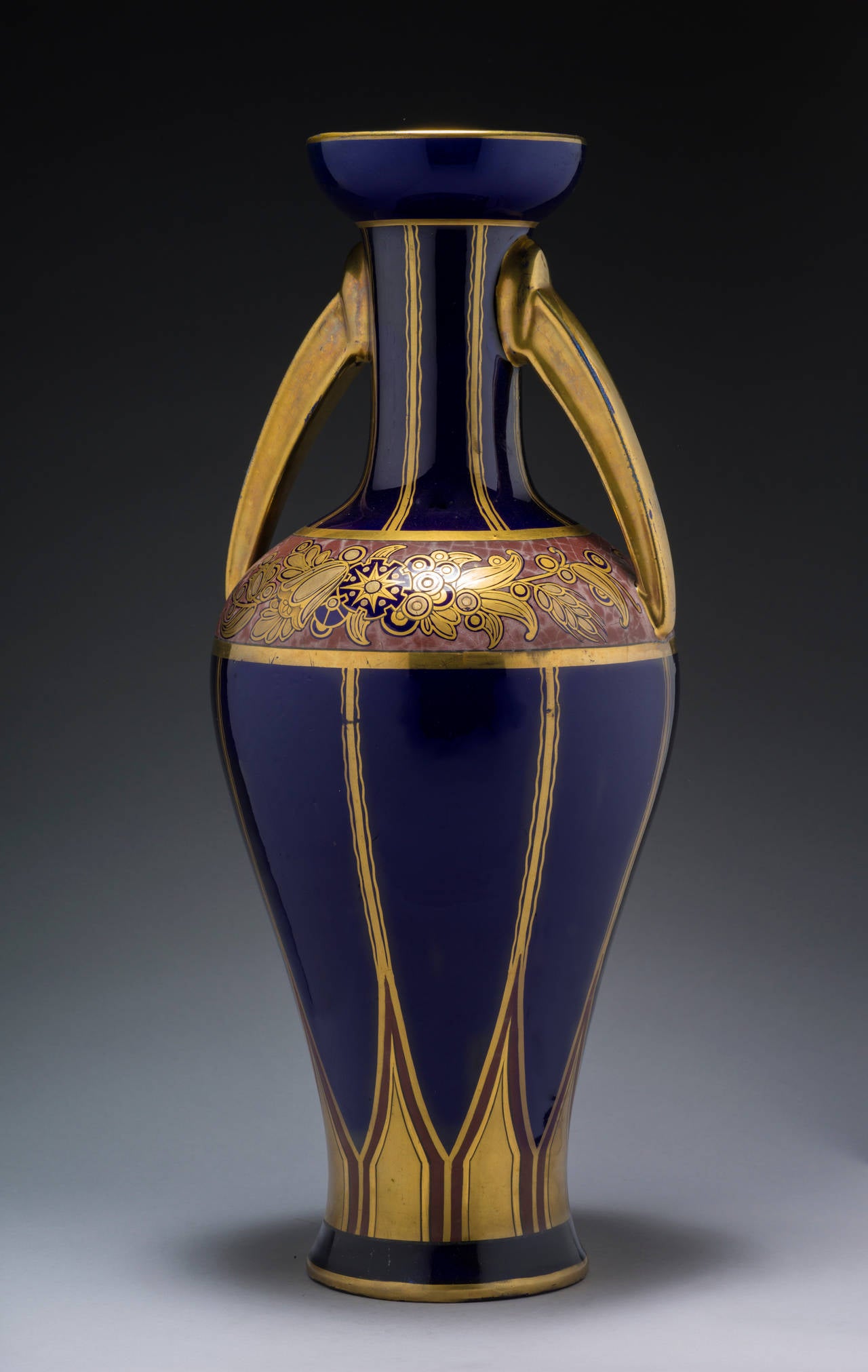 Three Beautiful Signed Art Deco Faience Vases by Pinon-Heuzé In Excellent Condition In Geneve, CH