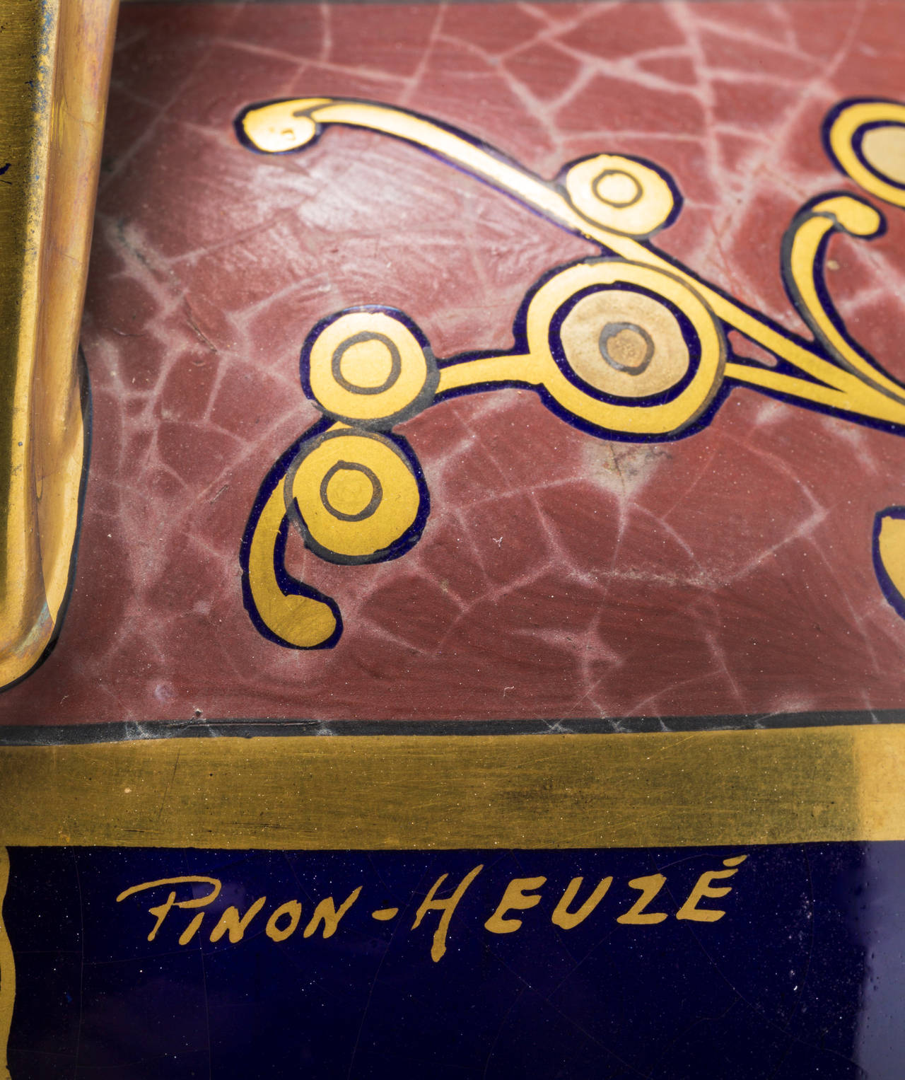 Mid-20th Century Three Beautiful Signed Art Deco Faience Vases by Pinon-Heuzé