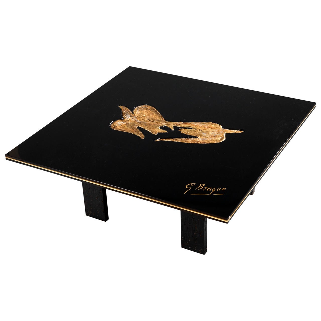 After Georges Braque Limited Edition - Coffee Table, "Zétès et Calais"