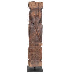 Indonesian Hand-Carved Wood Figure