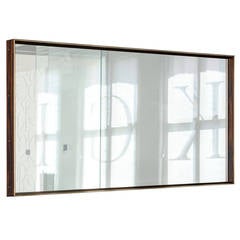 Starling Mirror, African Ebony Veneer, Bronze Frame 7