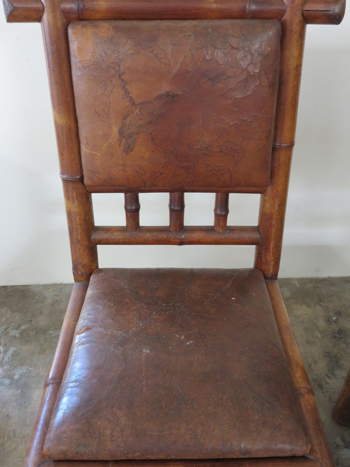 19th Century French Bamboo Hall Chairs 2
