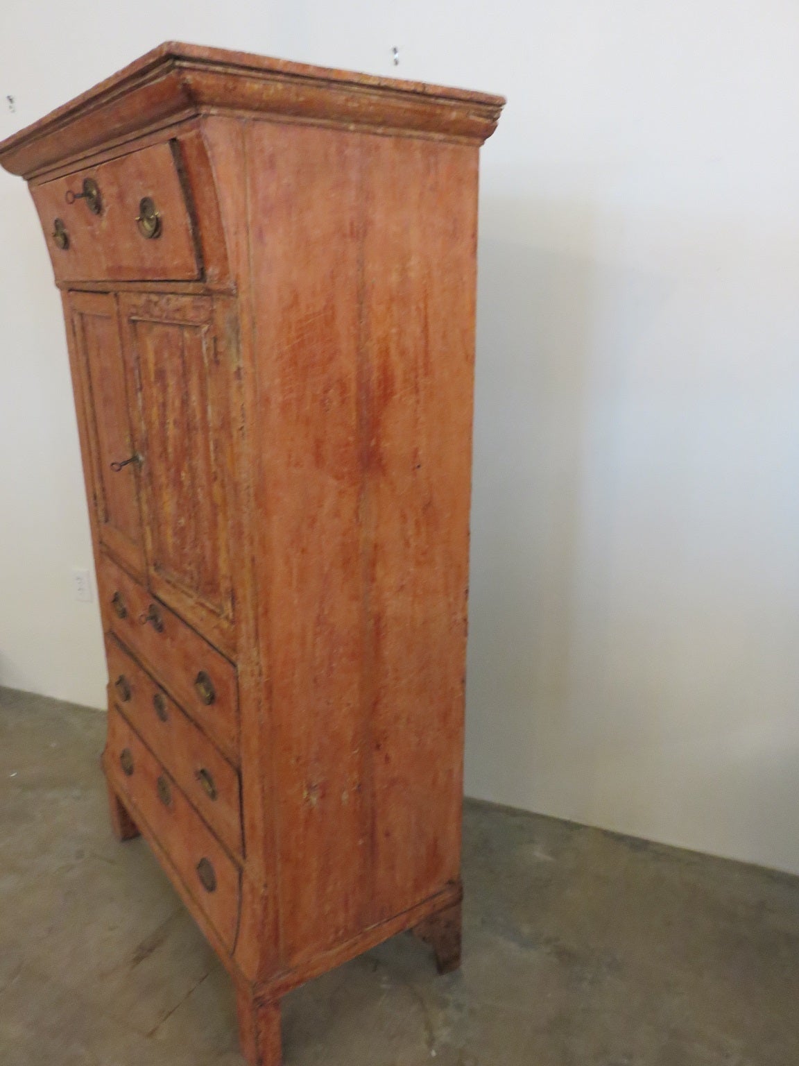 18th Century Painted Dutch Cabinet