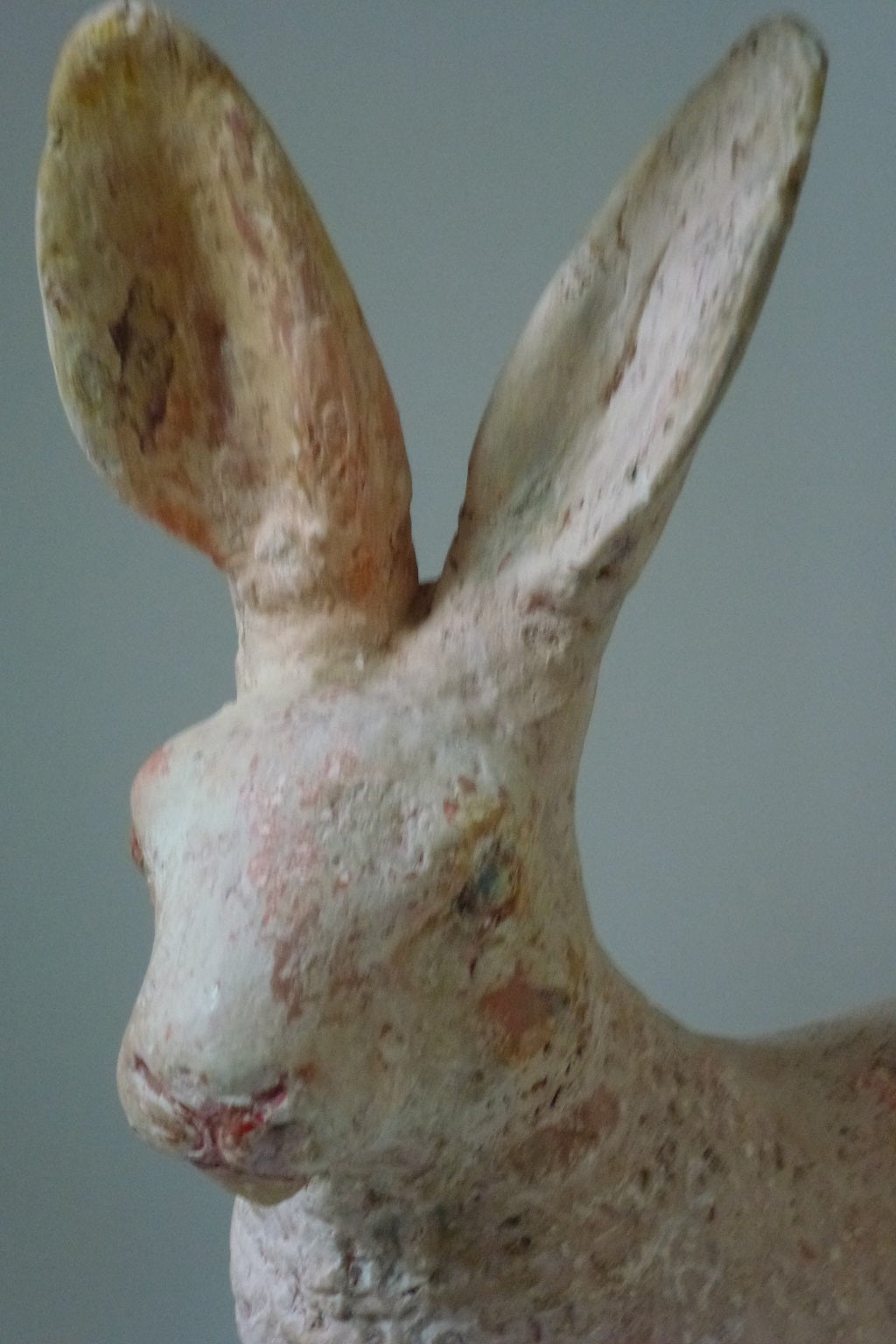 19th century Dutch plaster hare sculpture.