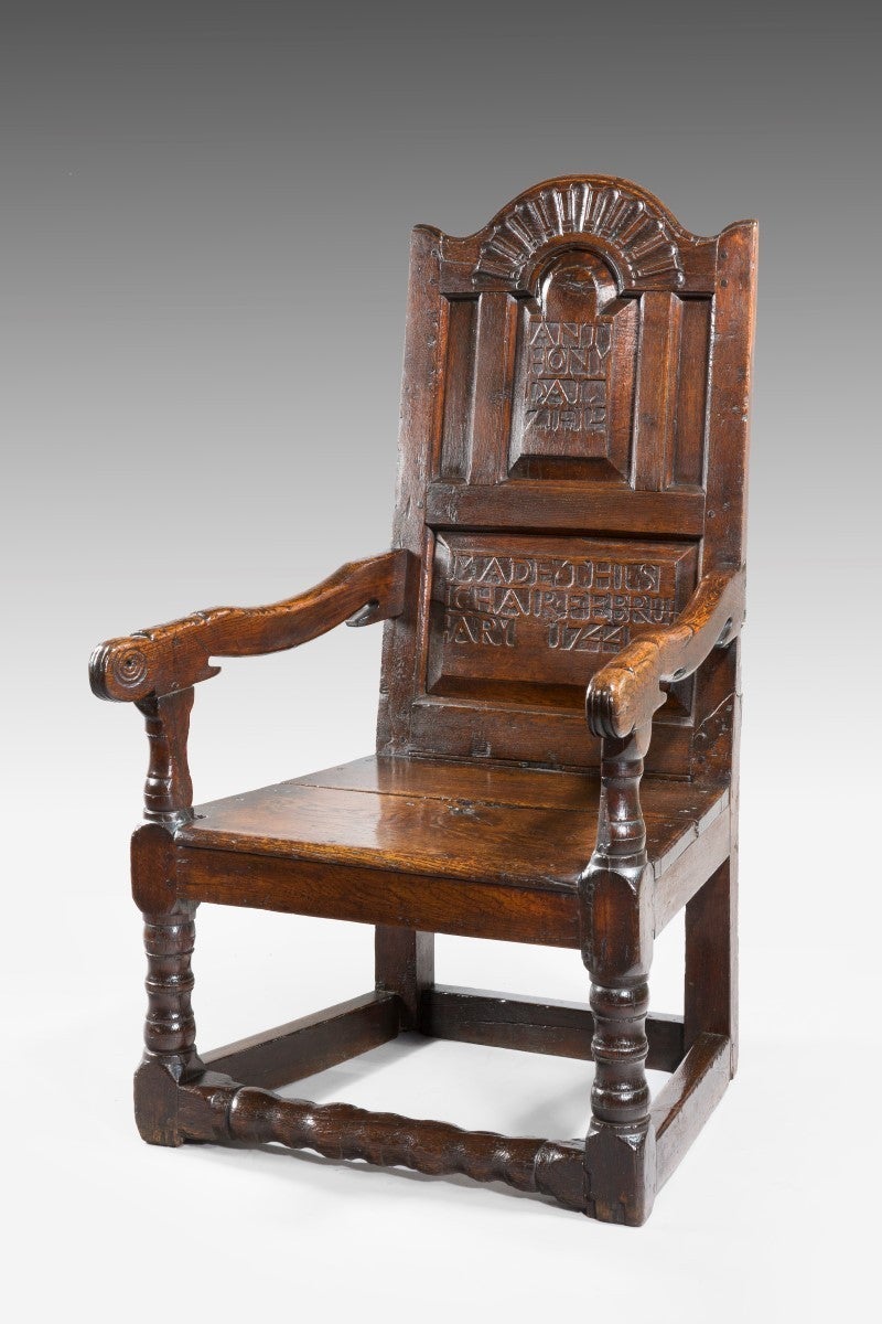 Scottish Early Oak Wainscot Chair