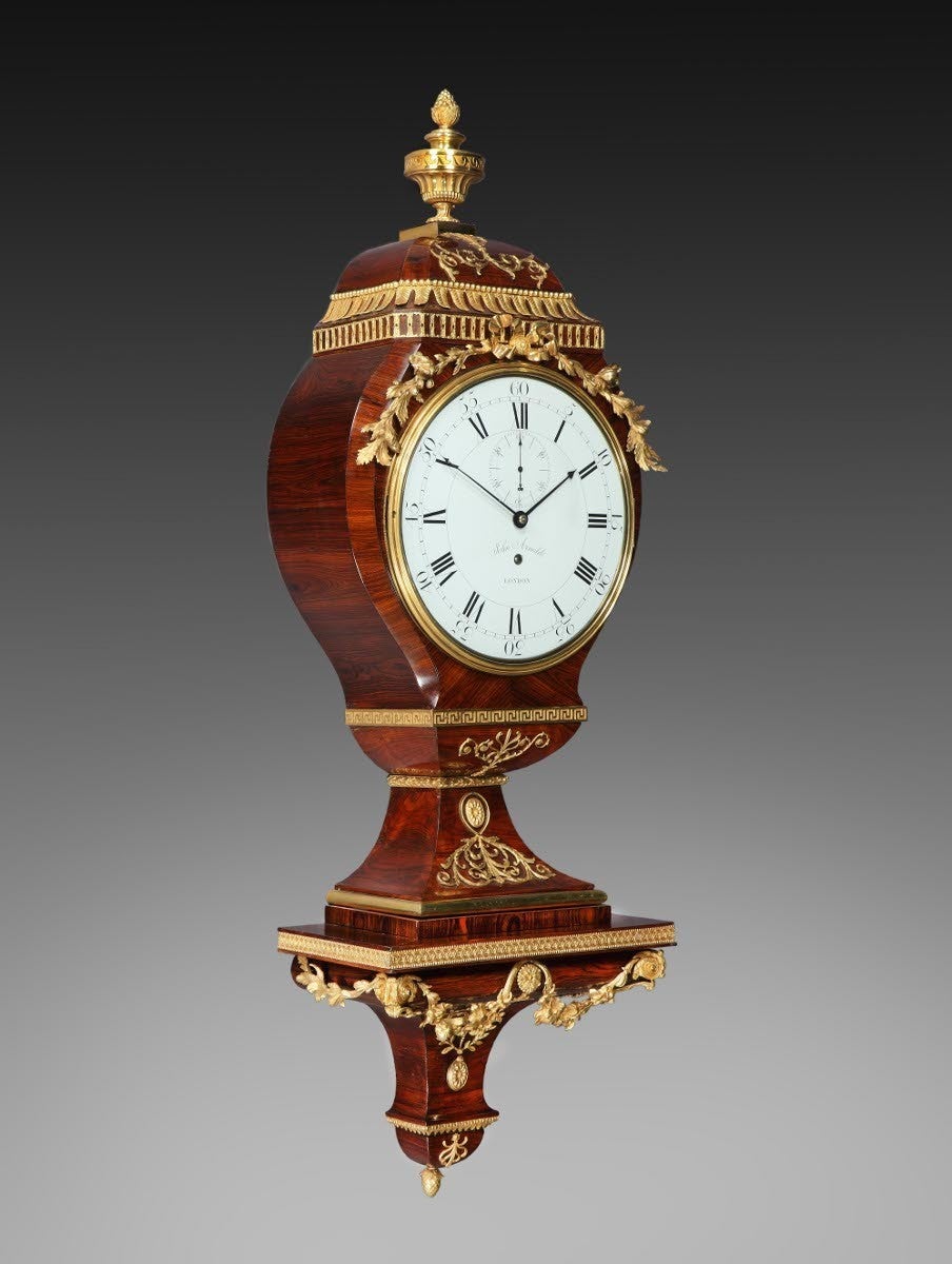 Brass An Exceptional Palace Wall Regulator of One Month Duration