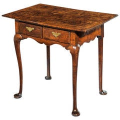 Queen Anne Burr Oak Lowboy