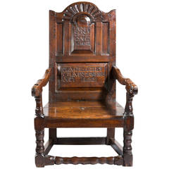 Early Oak Wainscot Chair