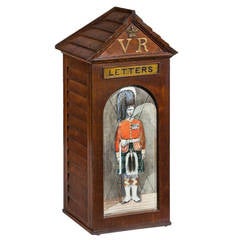 Antique 19th Century Oak Sentry Letter Box