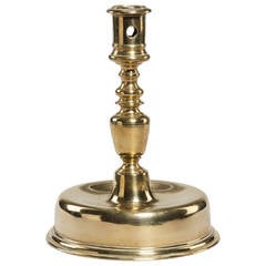 Round Base Brass Candlestick