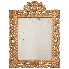 Charles II Carved Giltwood Mirror