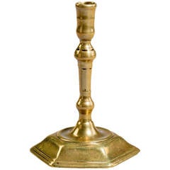 Early 18th Century Miniature Brass Taperstick