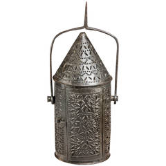 Early 19th Century Sheet Iron Candle Lantern
