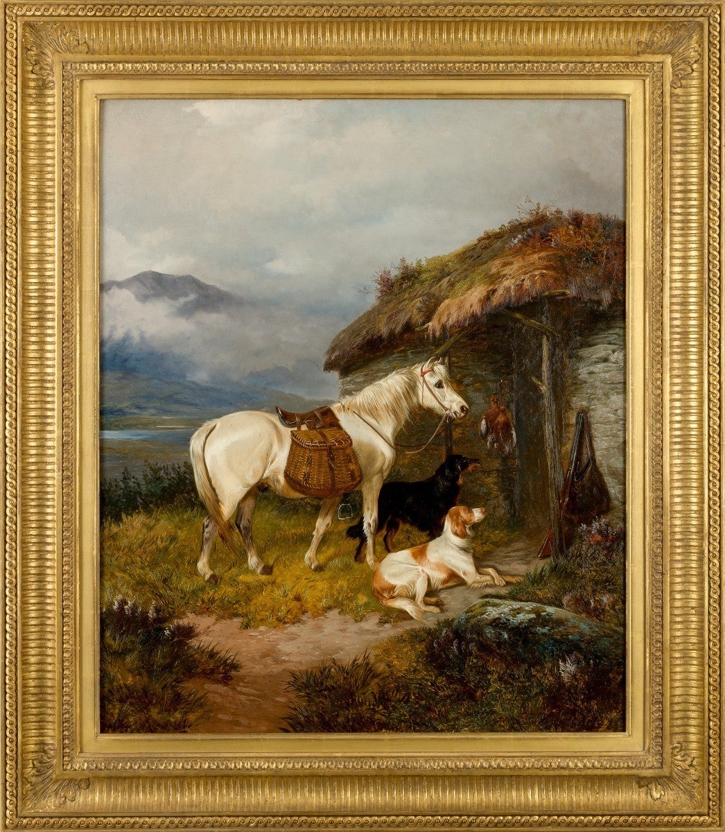 Oil on canvas by Colin Graeme (1858-1910) - Signed and dated: ‘Colin Graeme 1887’.

Colin Graeme Roe was from the Sheffield area and is thought to be the son of Robert Henry Roe. Roe signed his work both ‘Colin Graeme Roe’ and ‘Colin Graeme’. A
