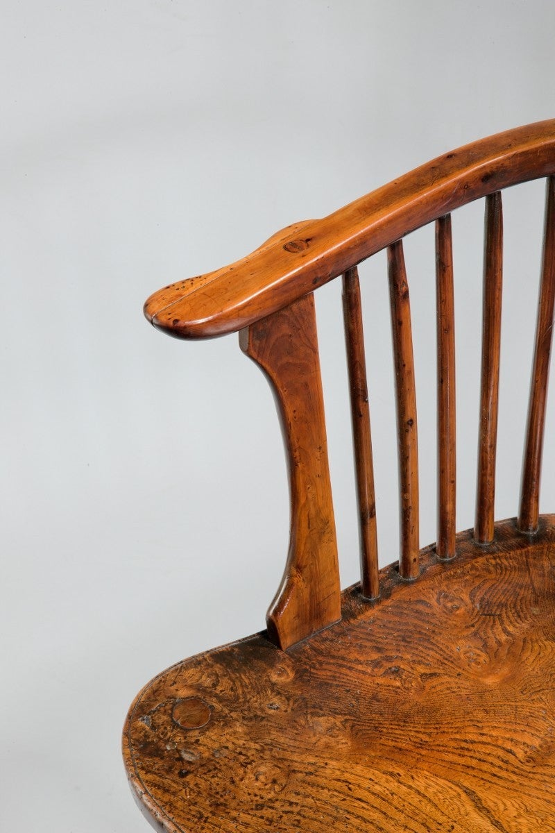English 18th Century Yew Wood and Elm Windsor Chair
