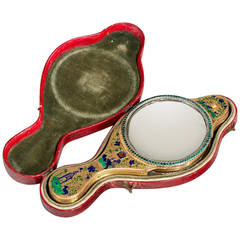 Chinoiserie Hand Mirror and Looking Glass