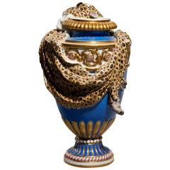 Meissen ‘Leopard Pelt’ Pot-Pourri Vase